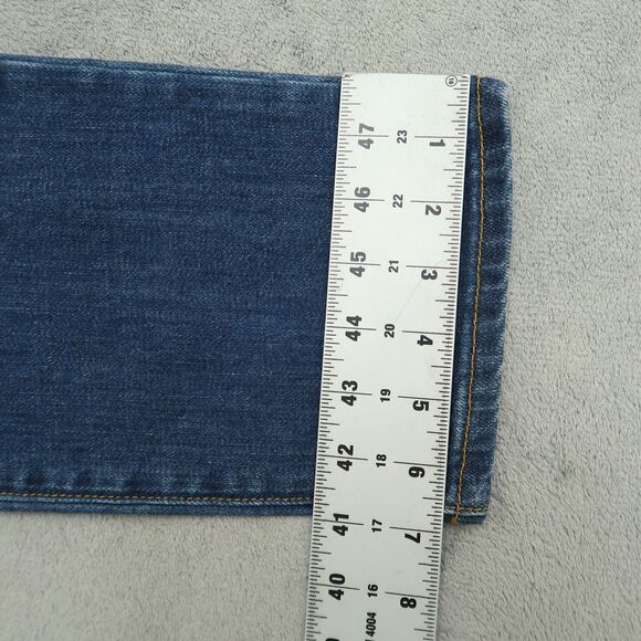 Abercrombie & Fitch Jeans Women's Size 8R Blue Mid-Rise Erin Straight 32" Inseam - Picture 5 of 16